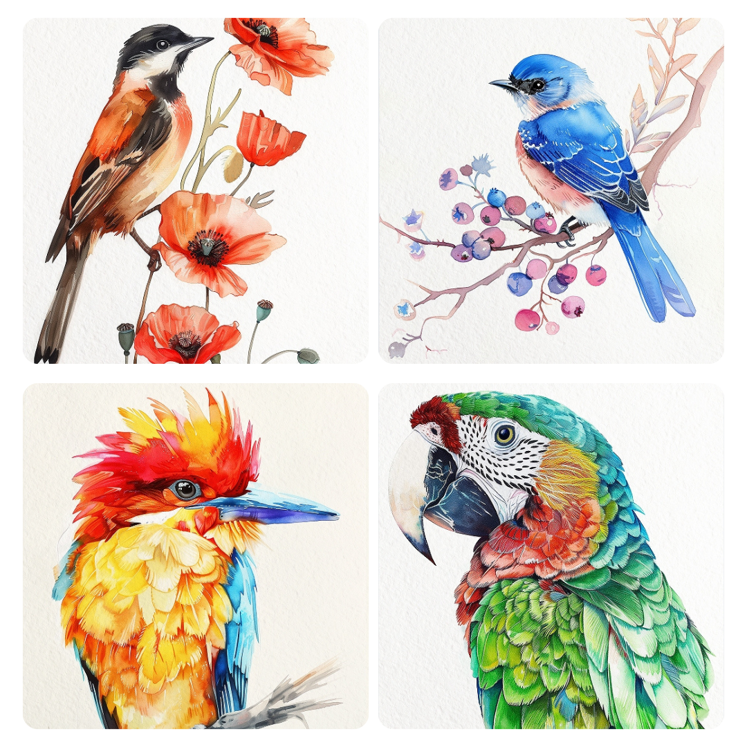Watercolour Painting Book Kit (Set of 3)