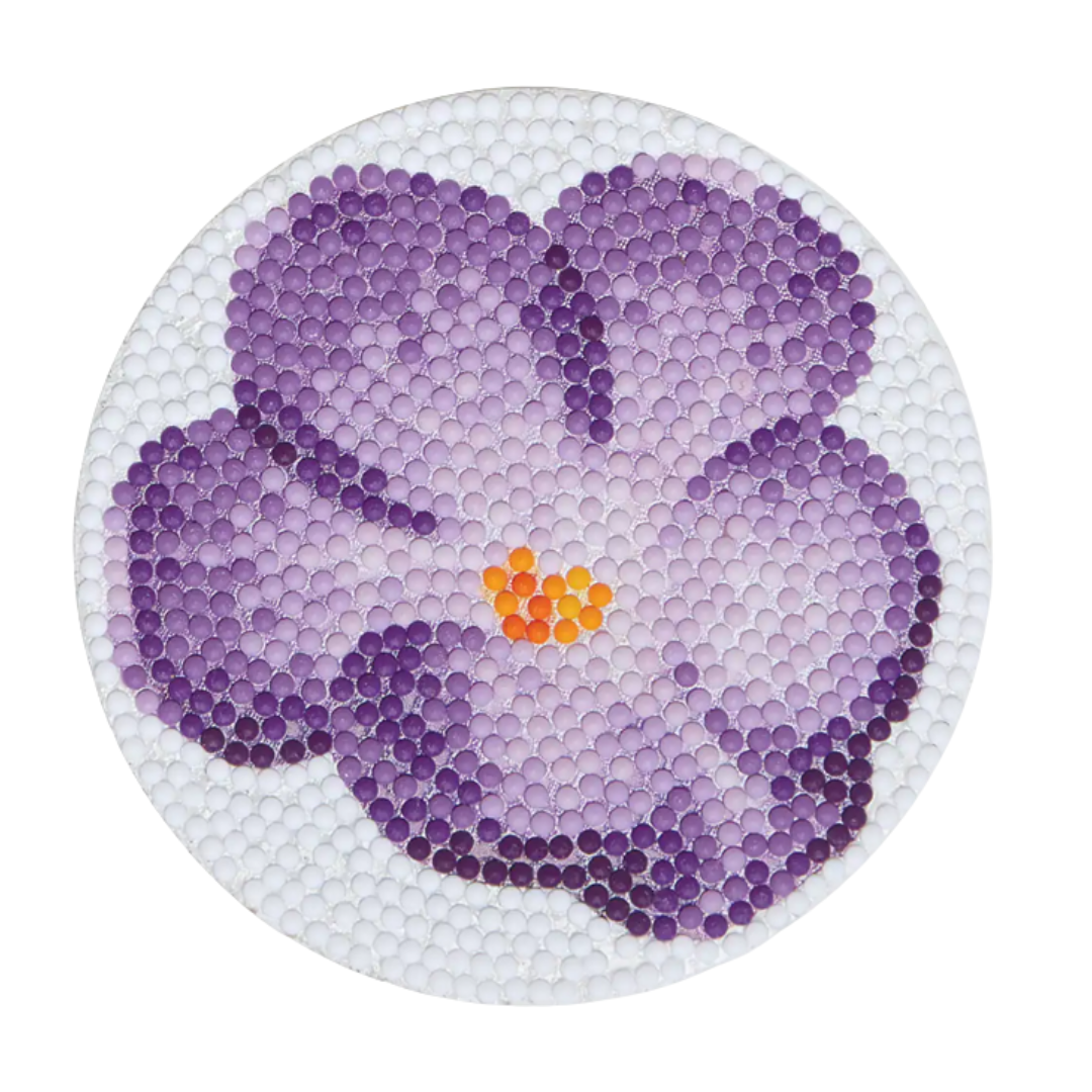 Dazzling Flowers Diamond Coaster Kit