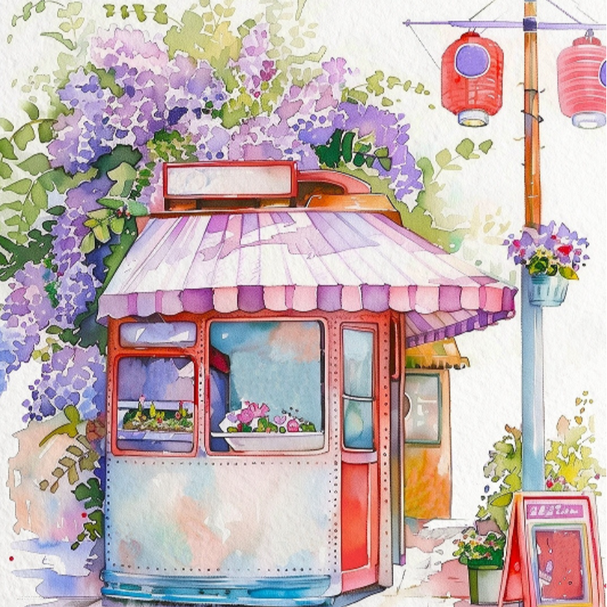 Quiet Time Watercolour Painting Book Kit