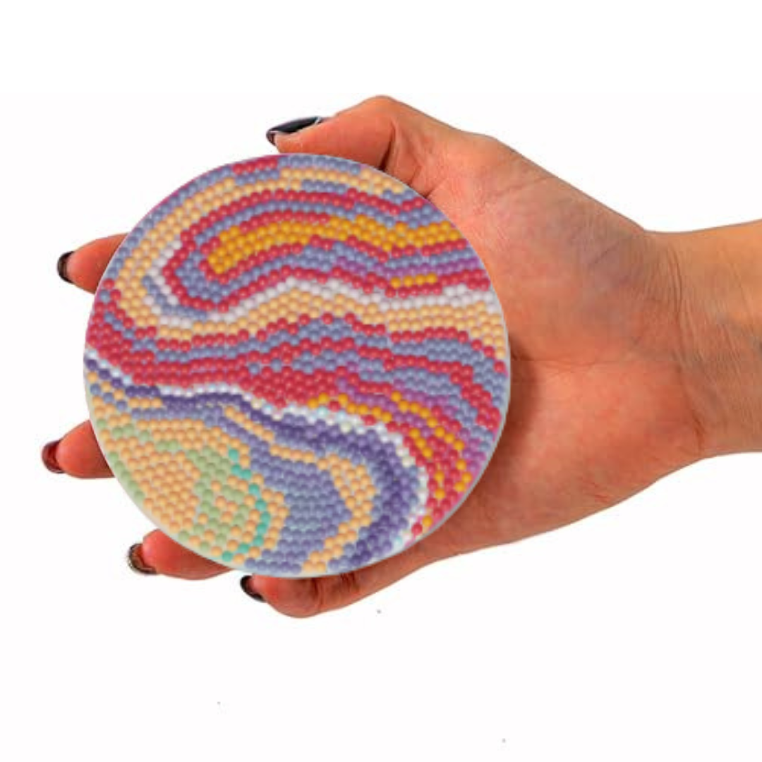 Marble Swirl Diamond Coaster Kit