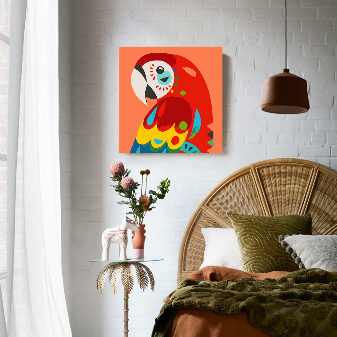 Polly The Parrot Paint by Number Mini Kit