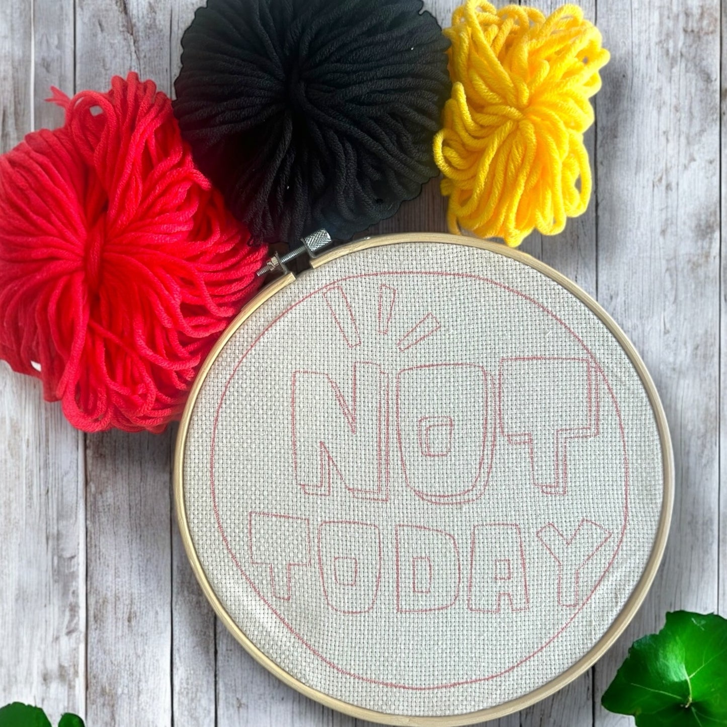 Not Today Punch Needle Embroidery Kit