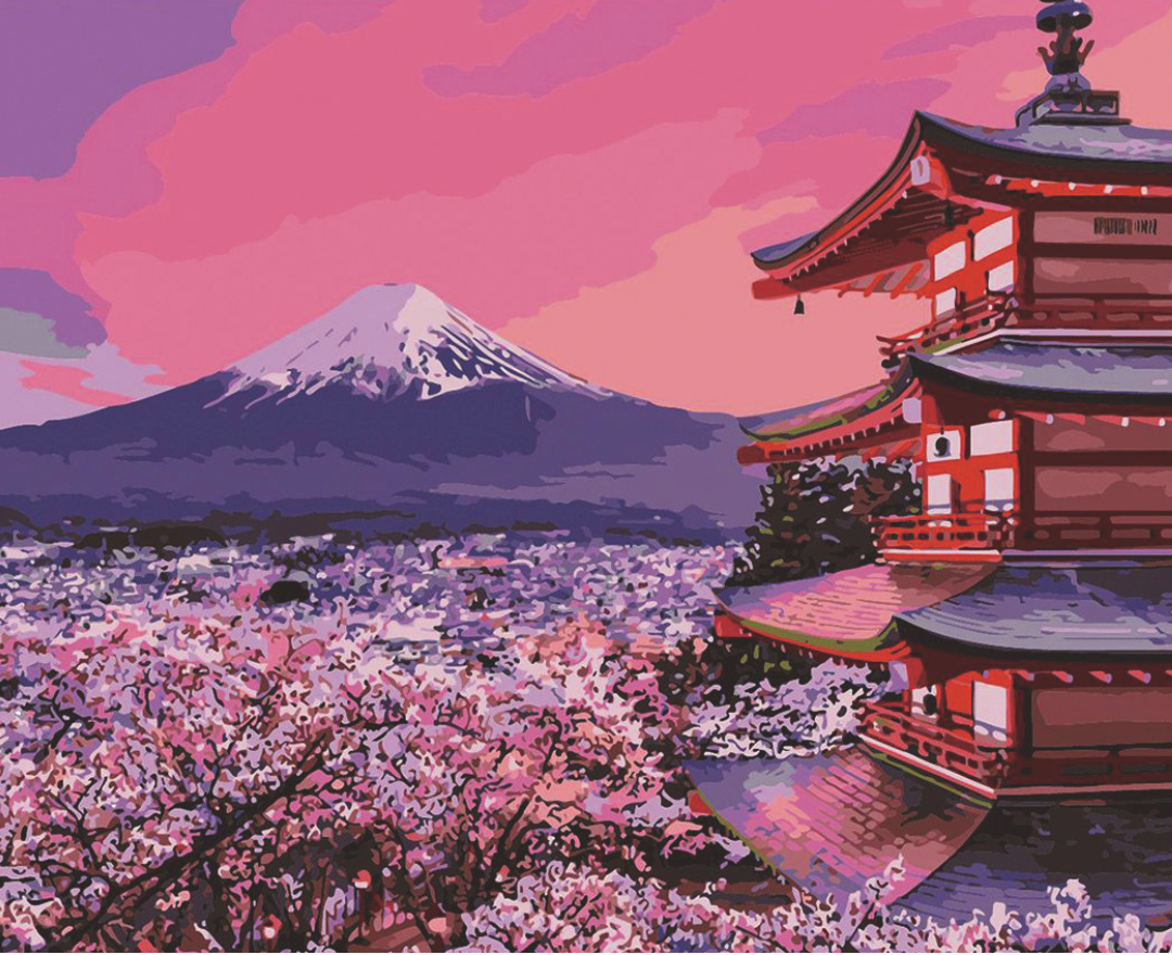 Japan in Bloom Paint by Number Jumbo Kit – Craftmate Japan in Bloom Paint by Number Jumbo Kit – Craftmate