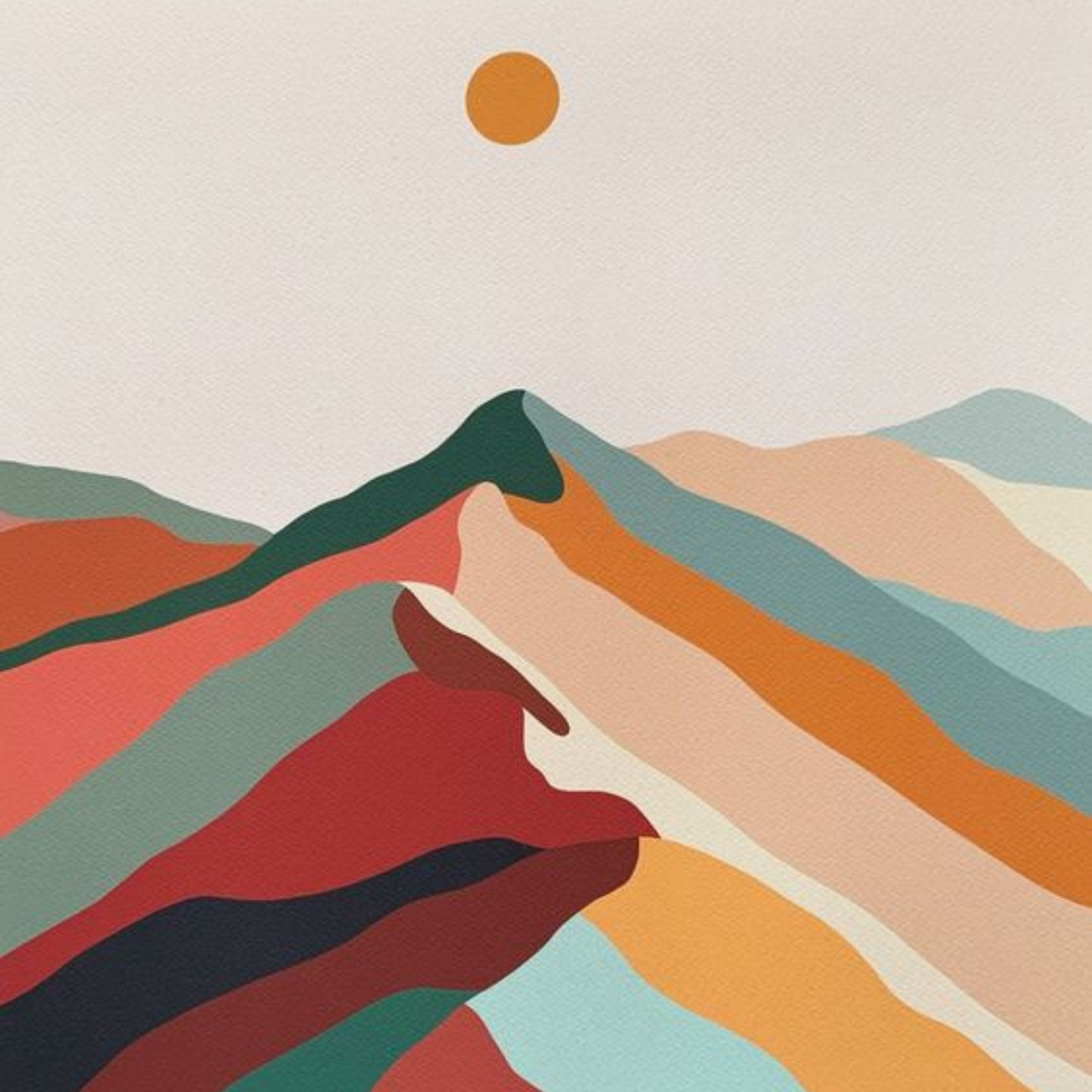 Peaks with Personality Paint by Number Kit