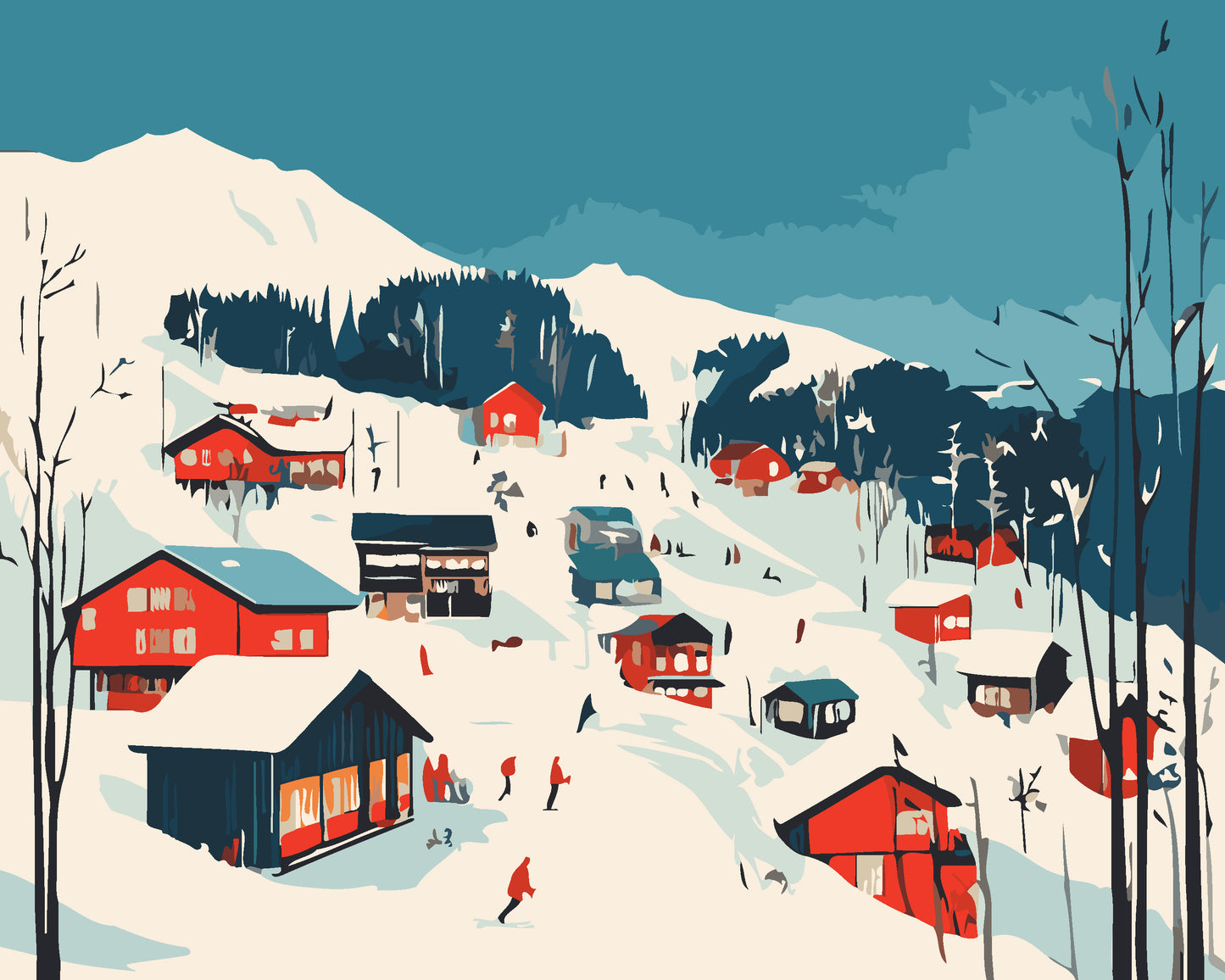 Winter Wonderland Paint by Numbers Kit