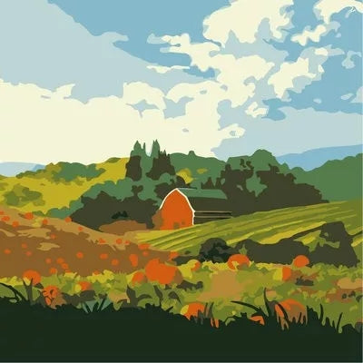 Vineyards of Tuscany Paint by Number Kit