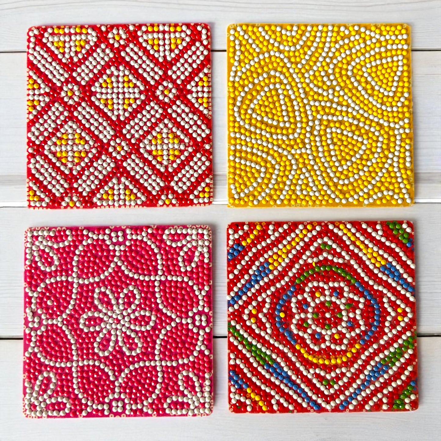 Bandhani Bling Diamond Coaster Kit