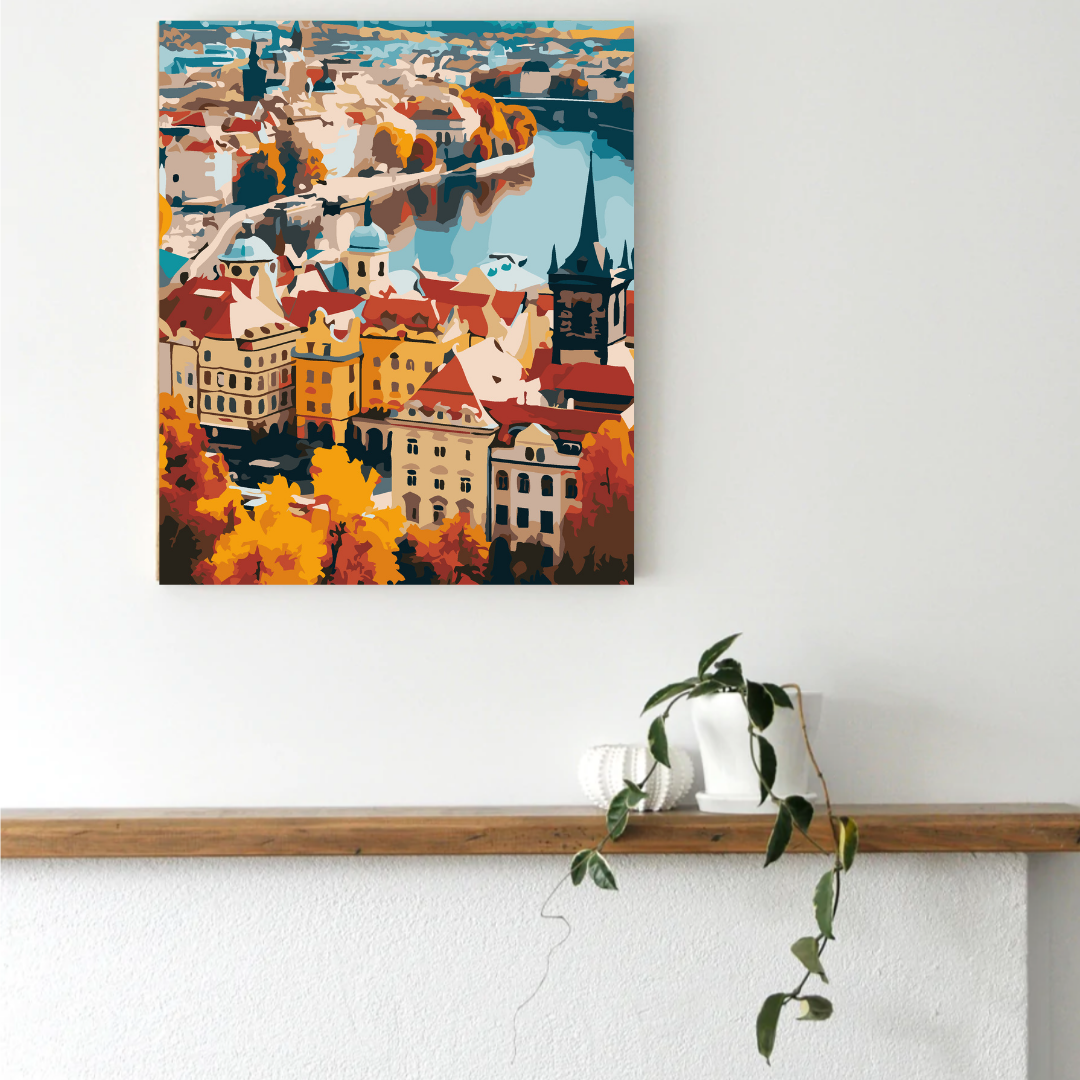 Prague Panorama Paint by Number Kit