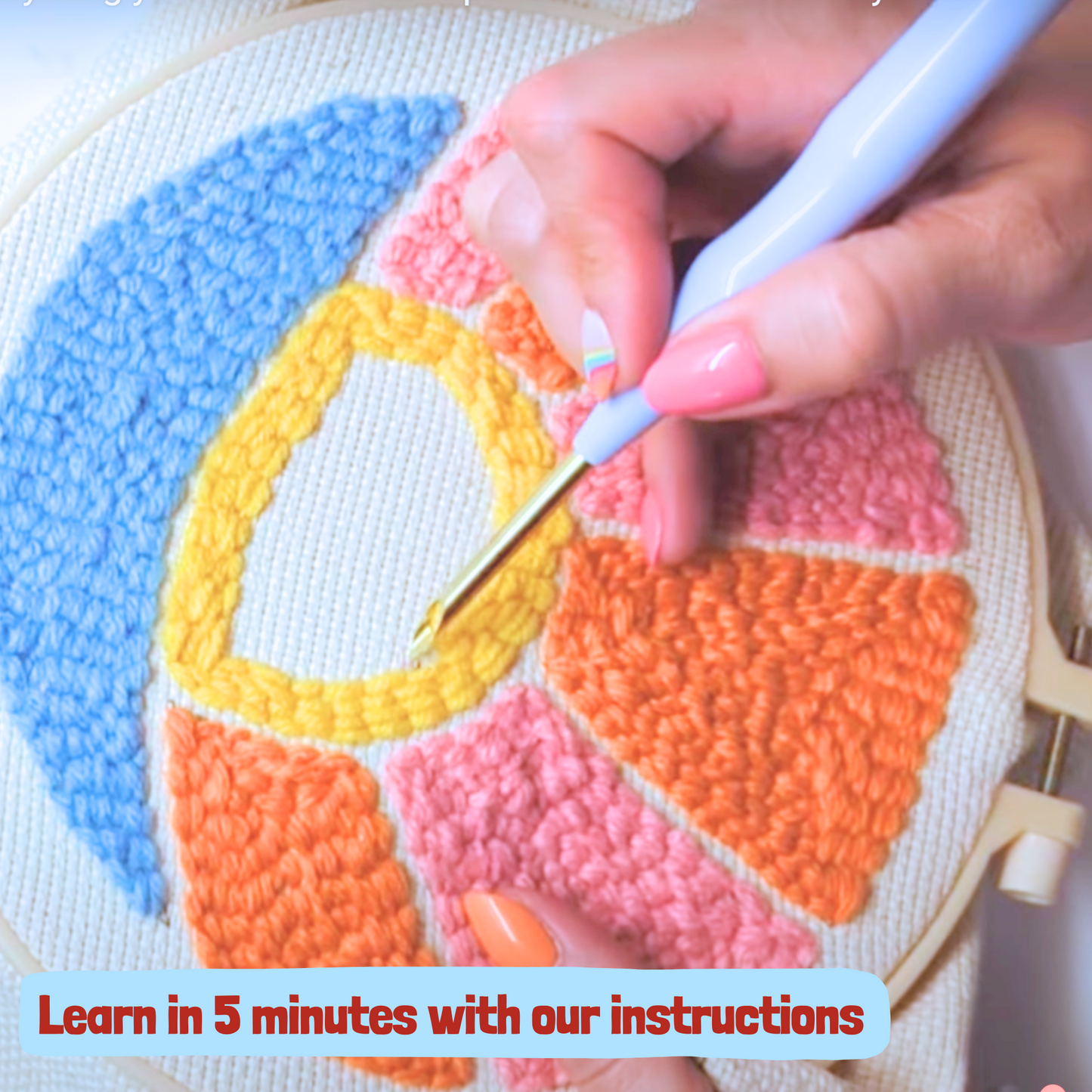 Island Life Punch Needle Embroidery Kit - Craftmate