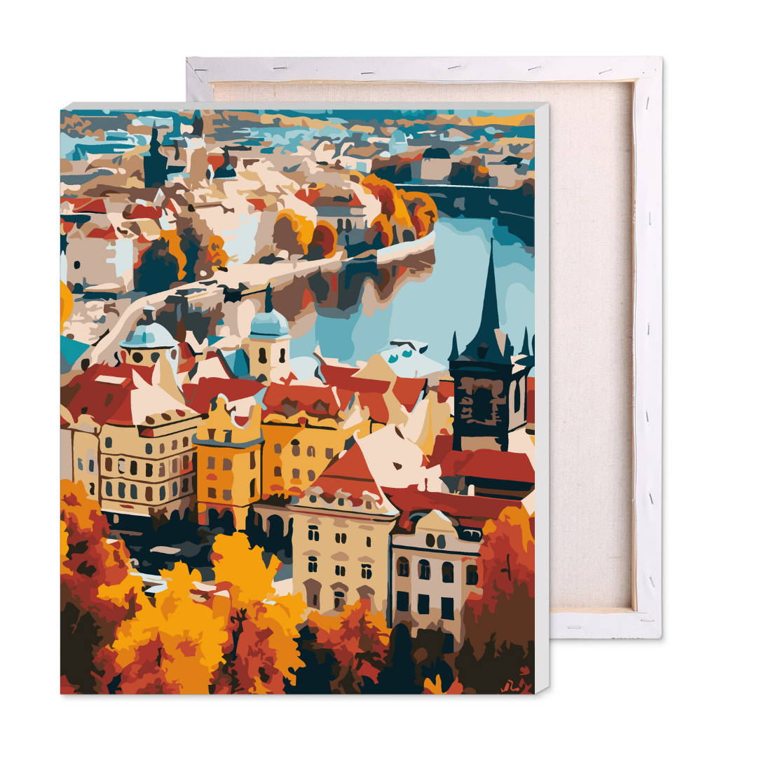 Prague Panorama Paint by Number Kit