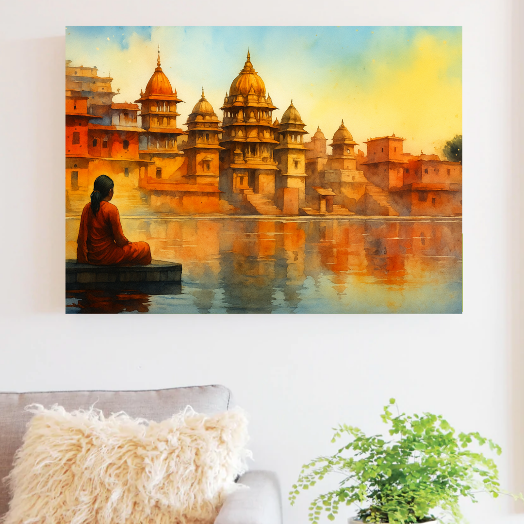 Serenity by the Ghats Paint by Number Jumbo Kit
