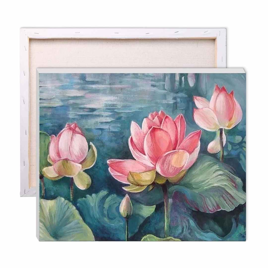 The Pink Lotus Paint by Number Kit