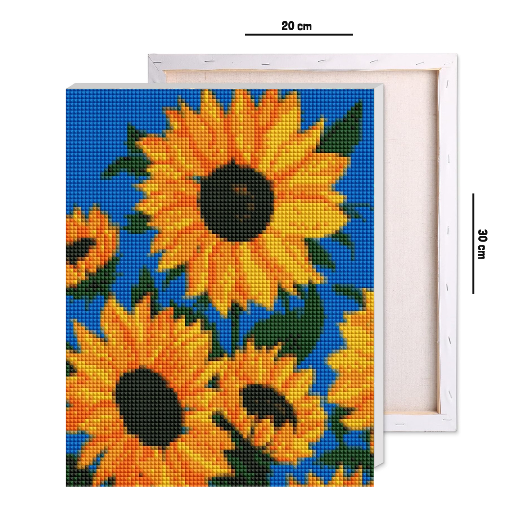 Shining Sunflowers Diamond Art Kit
