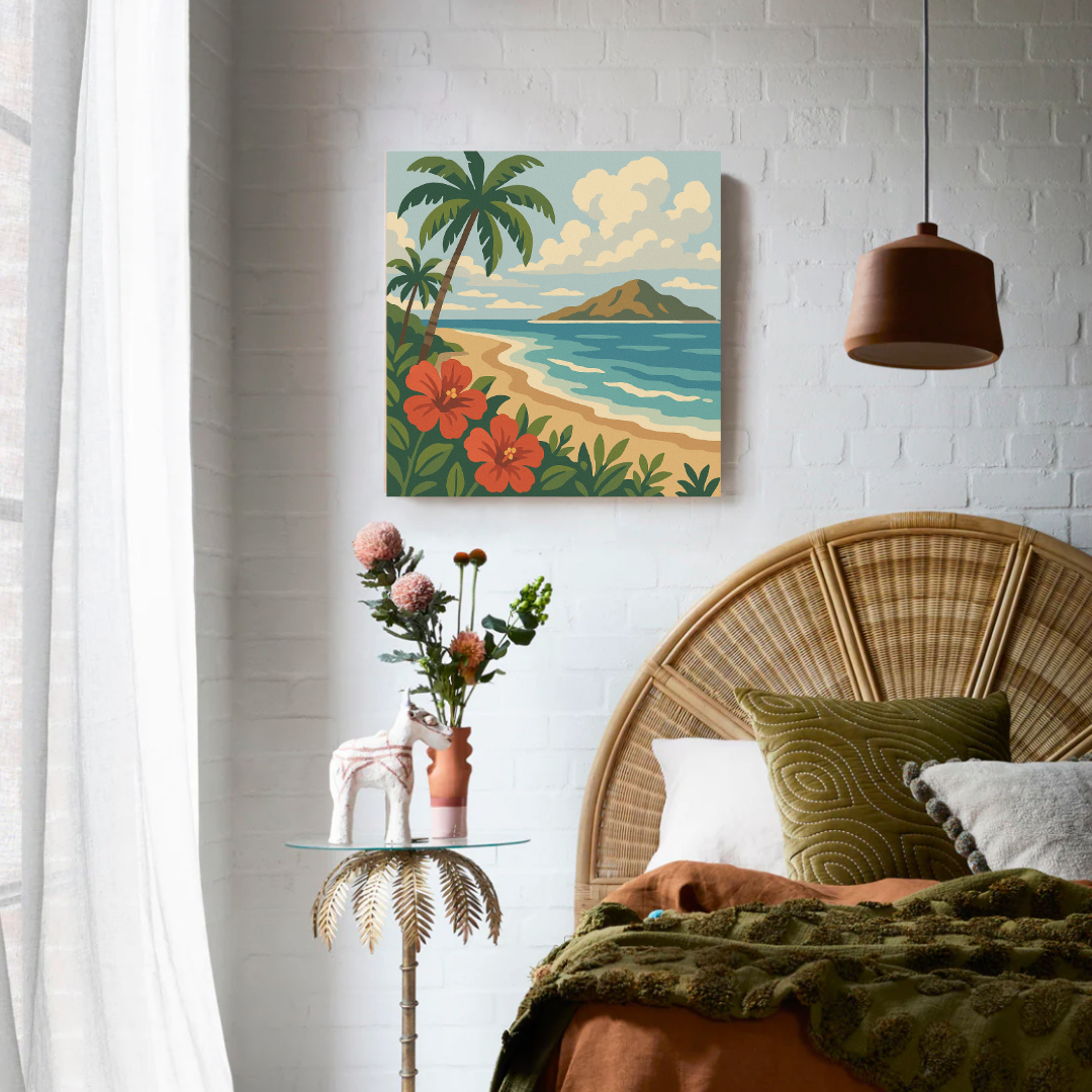 Beach Life Paint by Number Mini Kit