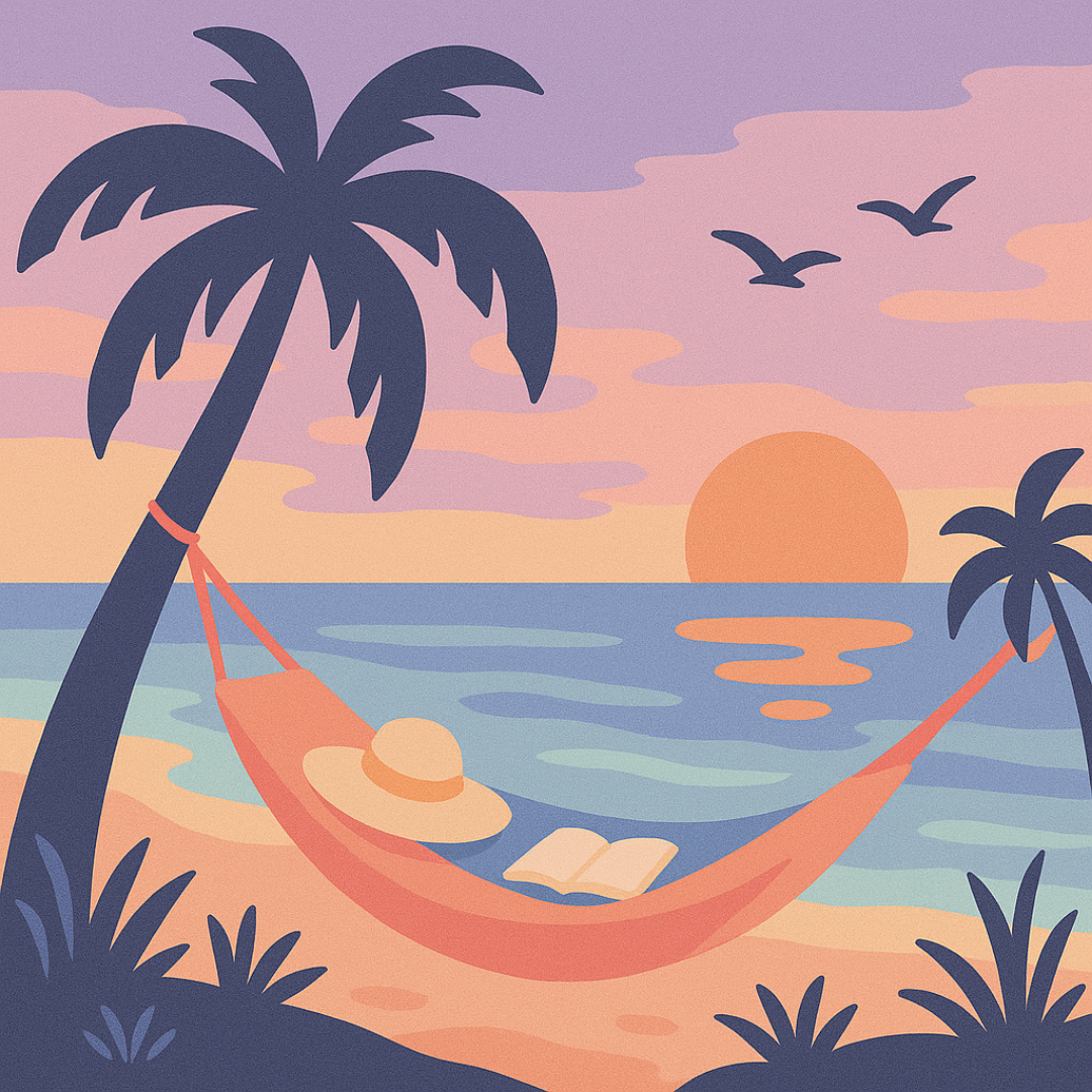Vacay Mode Paint by Number Mini Kit
