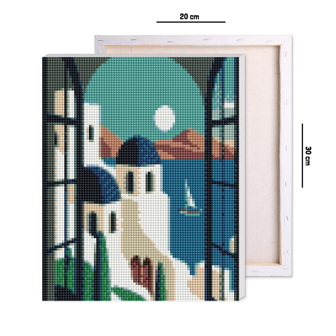 Santorini Views Diamond Art Kit