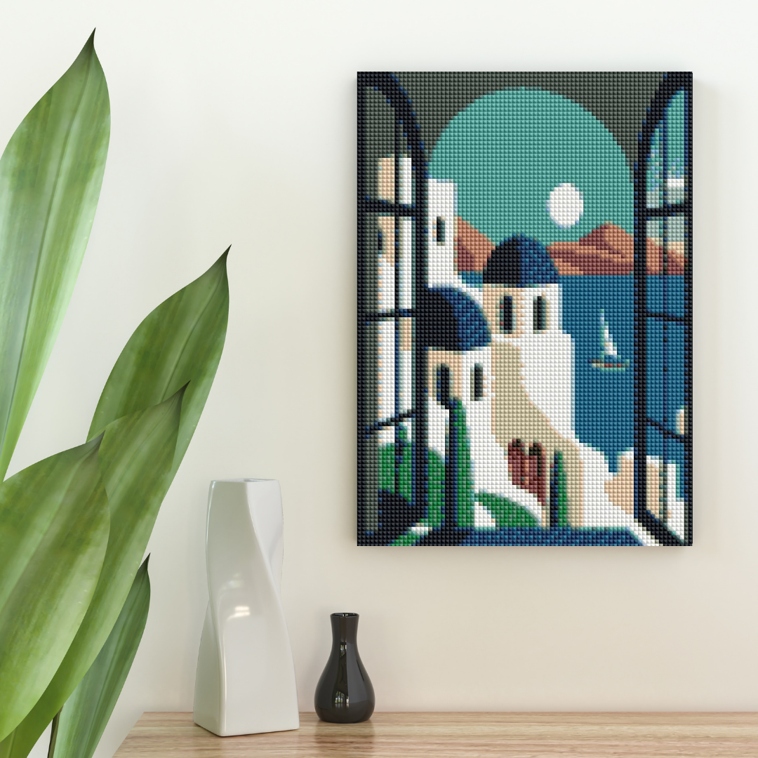 Santorini Views Diamond Art Kit
