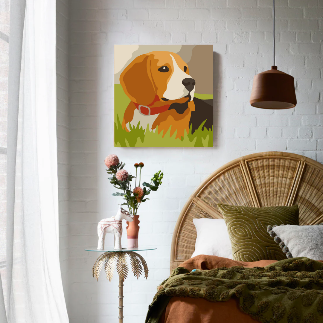 Beagle Bliss Paint by Number Mini Kit