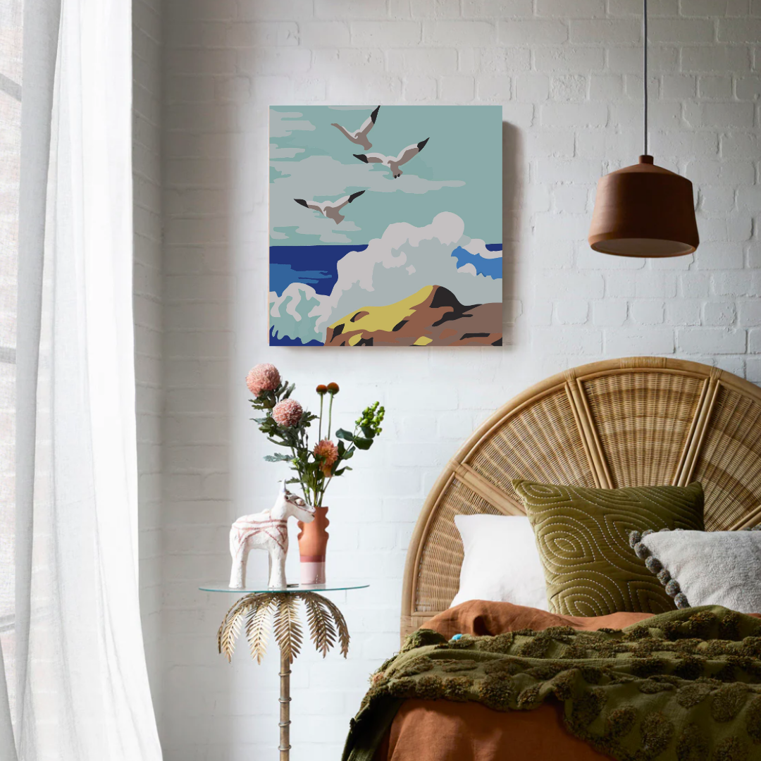 Soaring Gulls Paint by Number Mini Kit