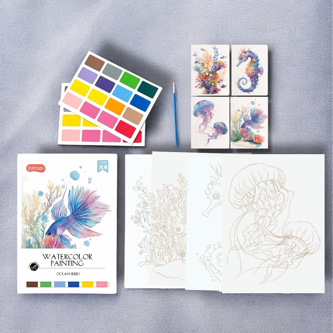 Ocean Watercolour Painting Kit