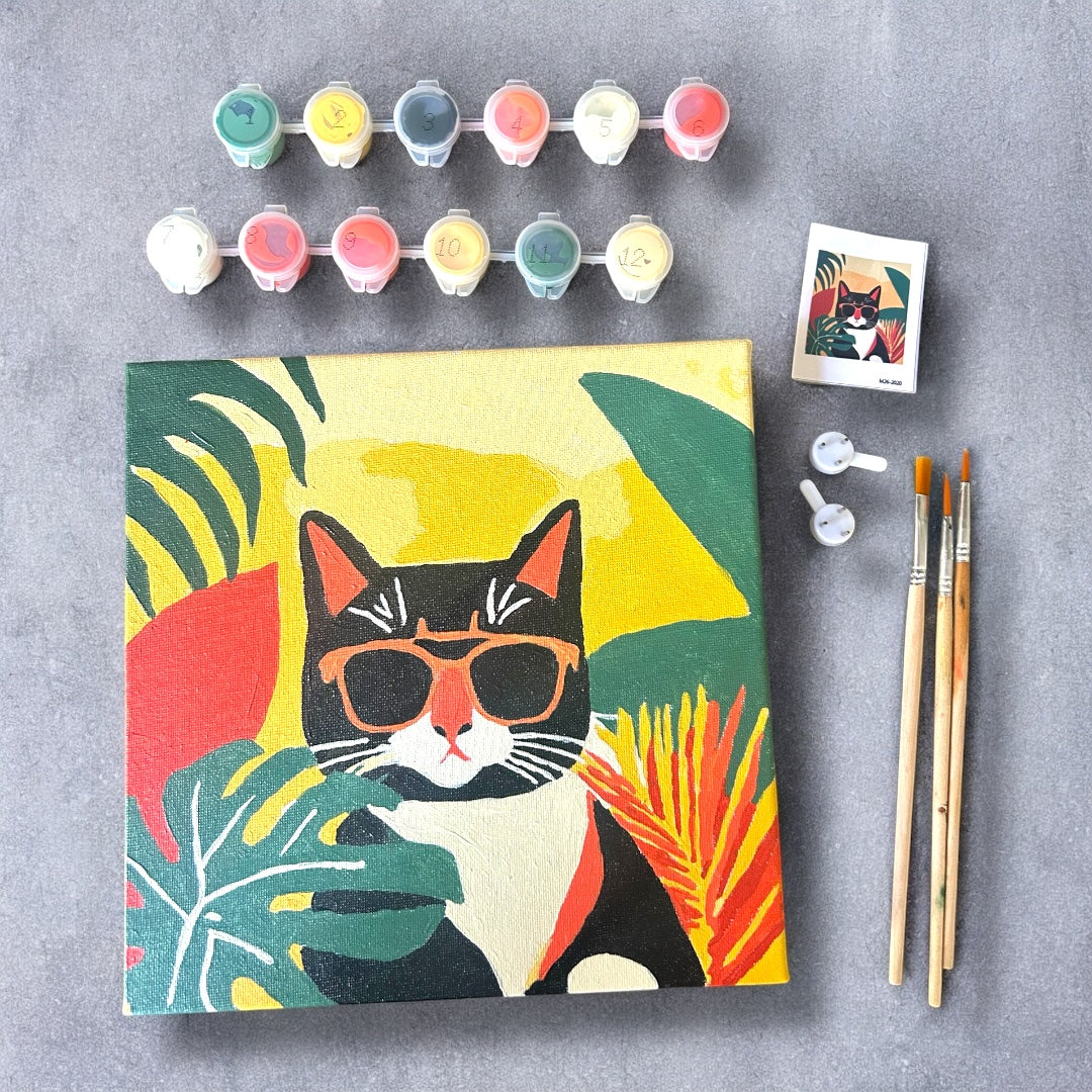 Cool Cat Paint by Number Kit