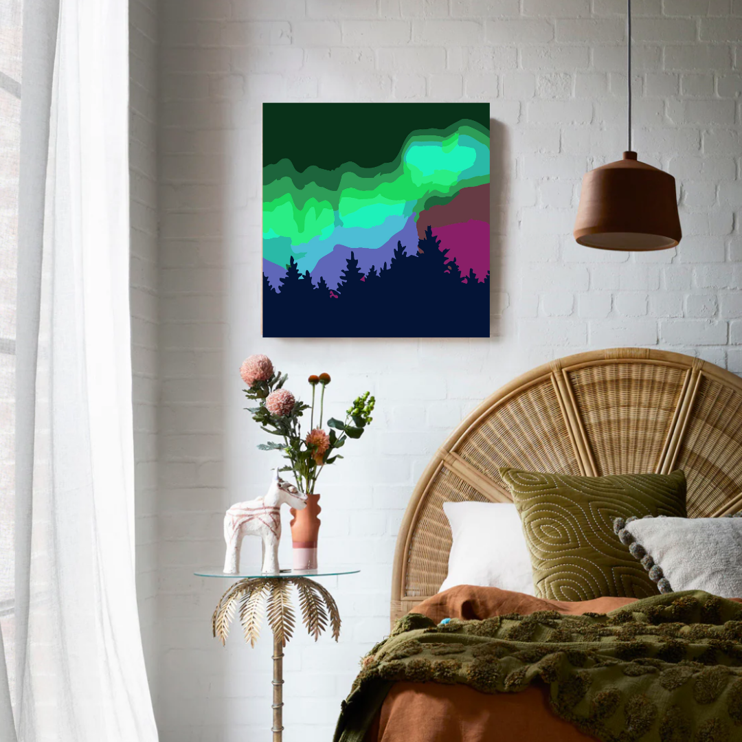Arctic Glow Paint by Number Mini Kit