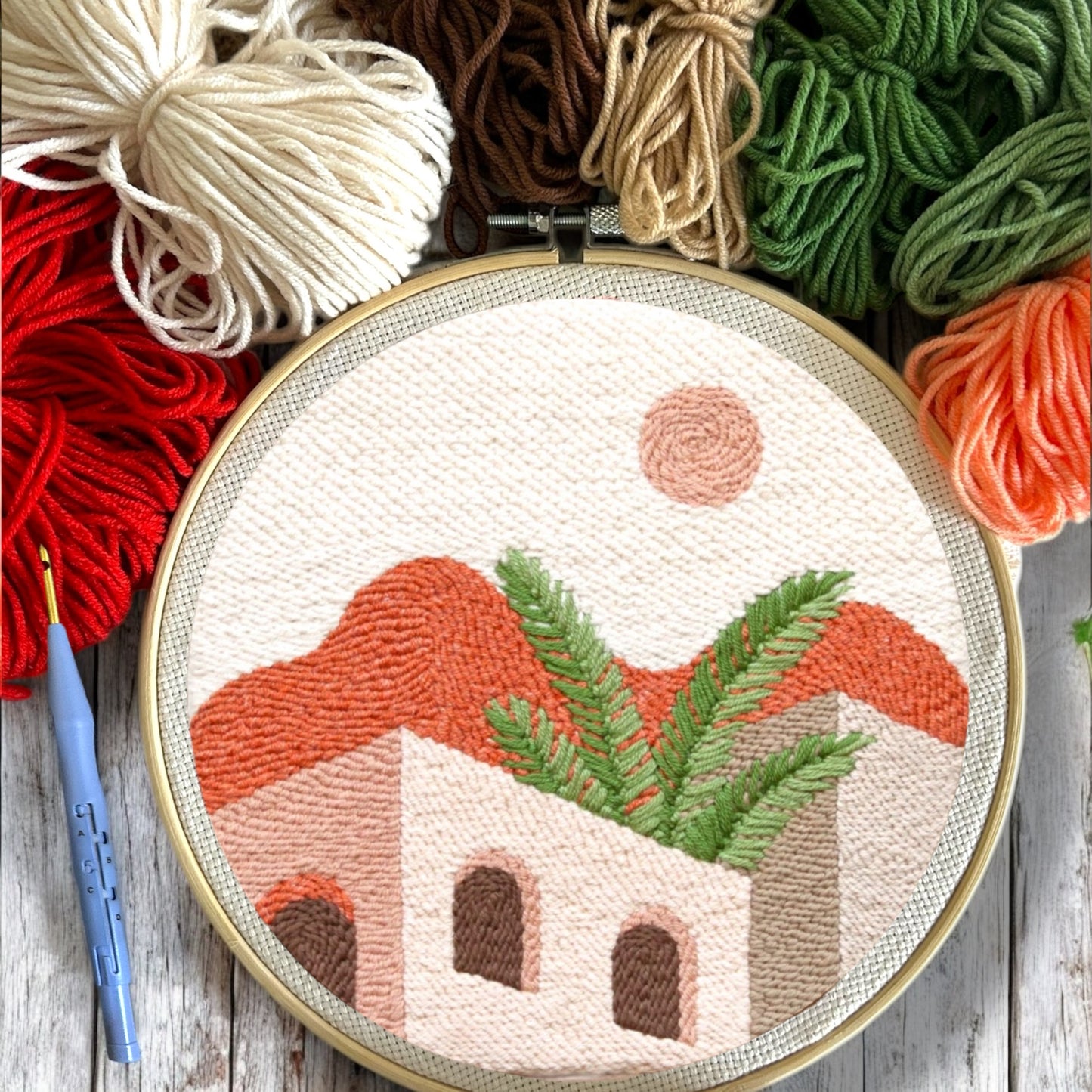 Morocco Punch Needle Embroidery Kit