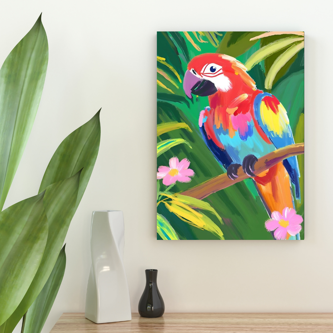 Dazzling Parrot Diamond Art Kit
