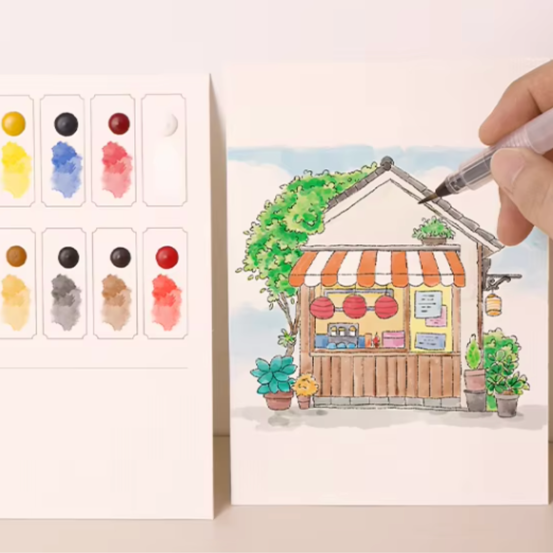 Quiet Time Watercolour Painting Book Kit - Craftmate