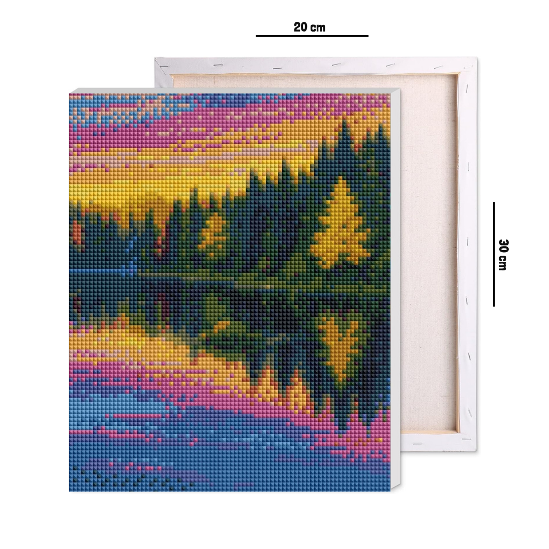 Lakeside Sunset Diamond Art Kit
