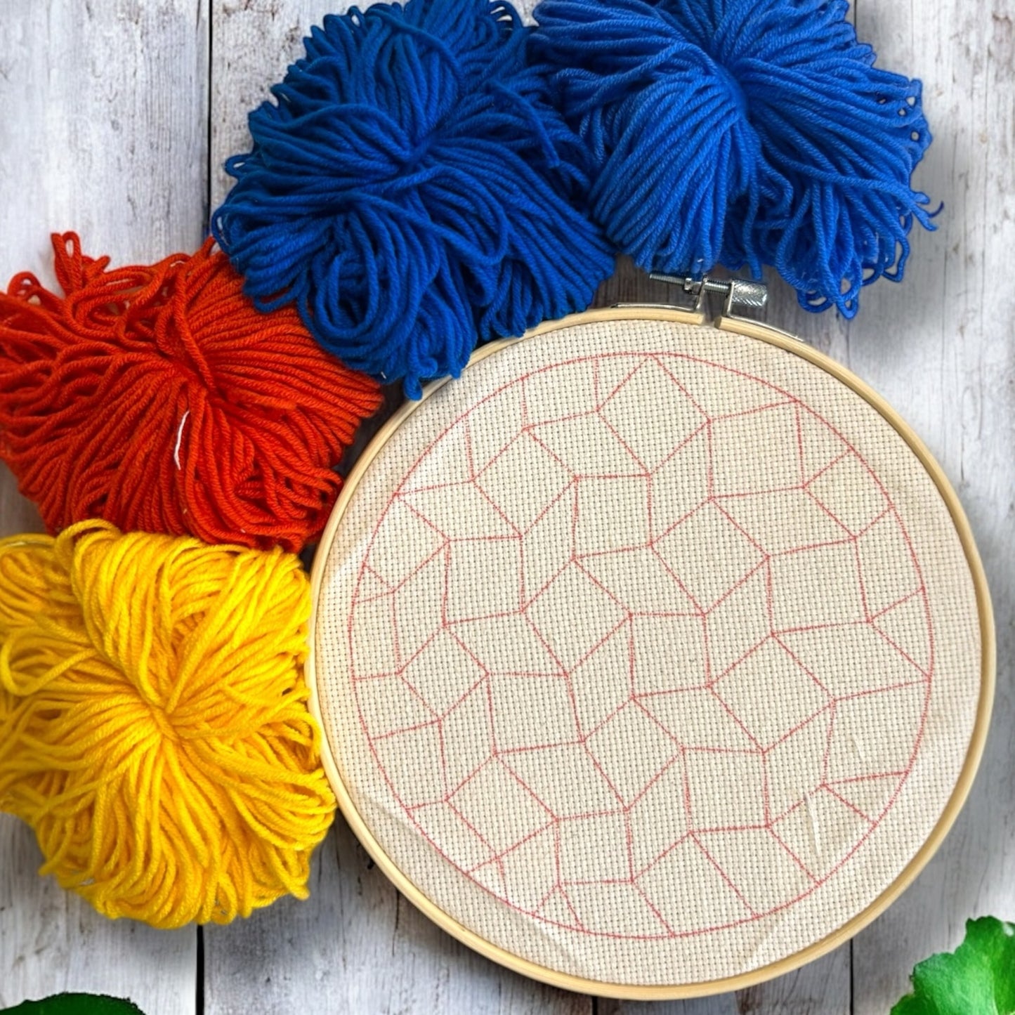 3D Geometric Punch Needle Embroidery Kit