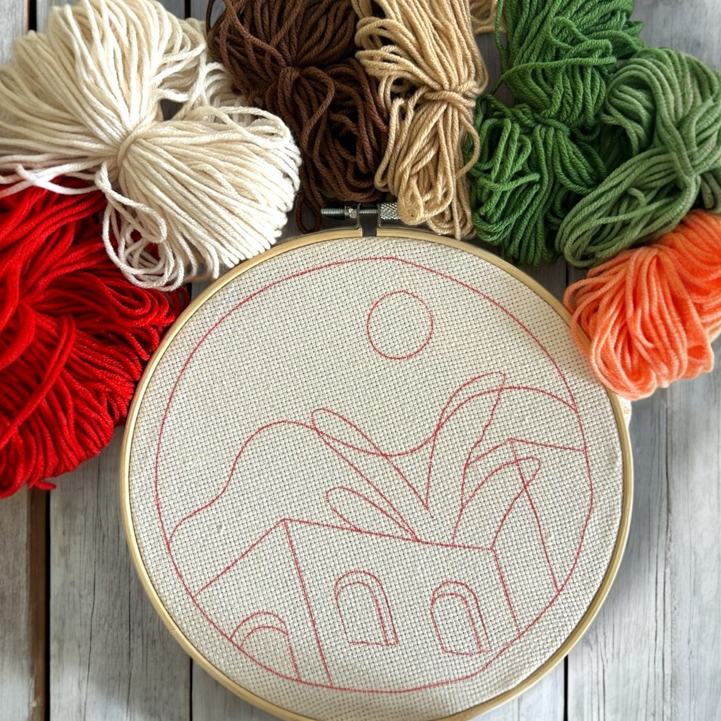 Morocco Punch Needle Embroidery Kit