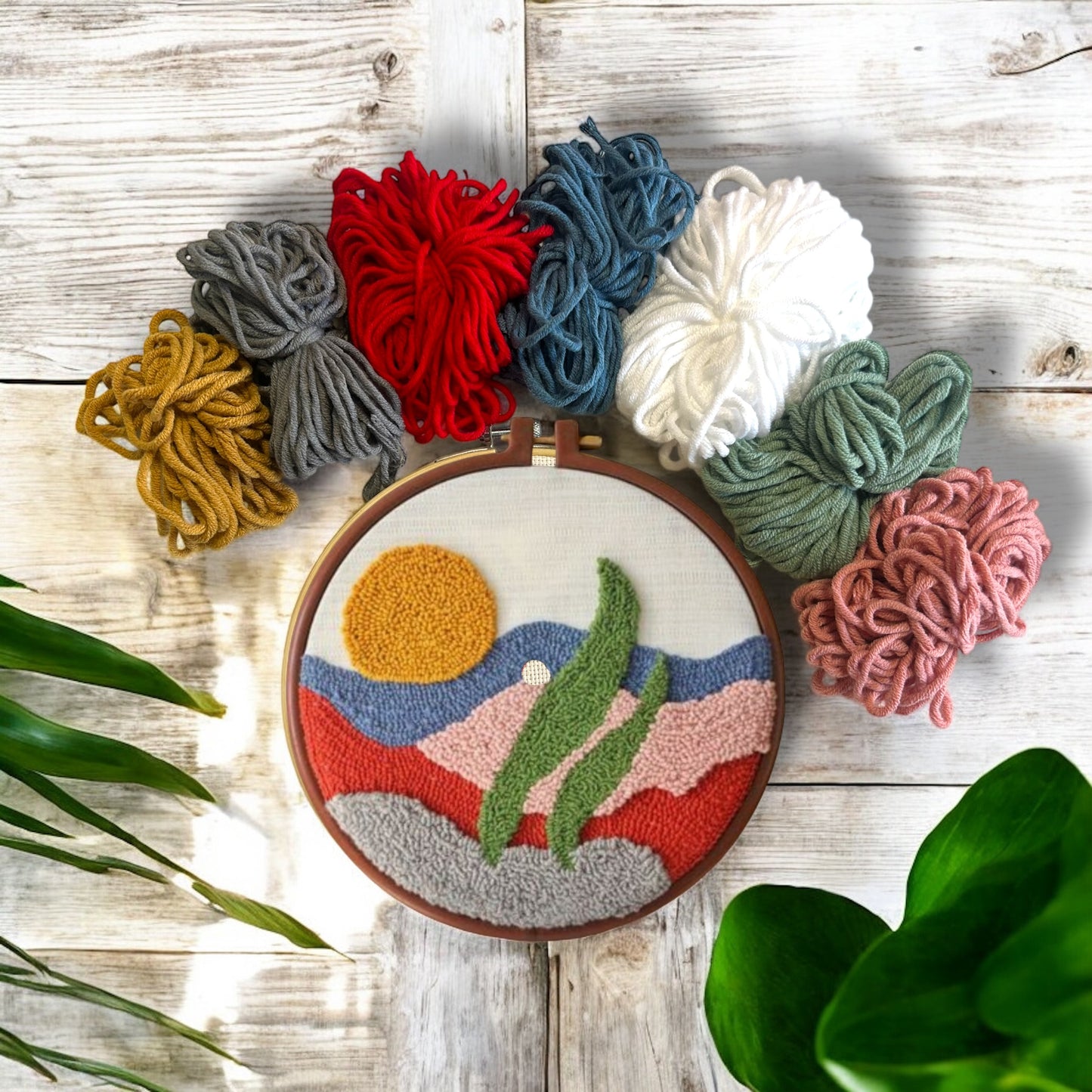 Sun-Kissed Horizon Punch Needle Embroidery Kit