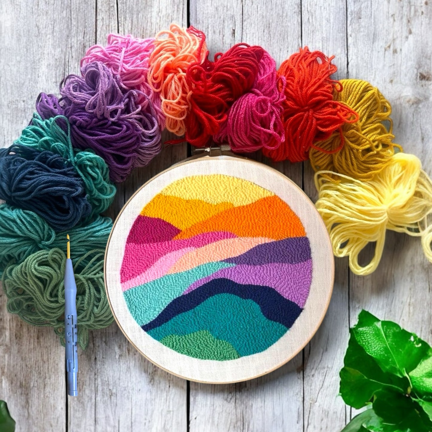 Punchy Peaks Punch Needle Embroidery Kit