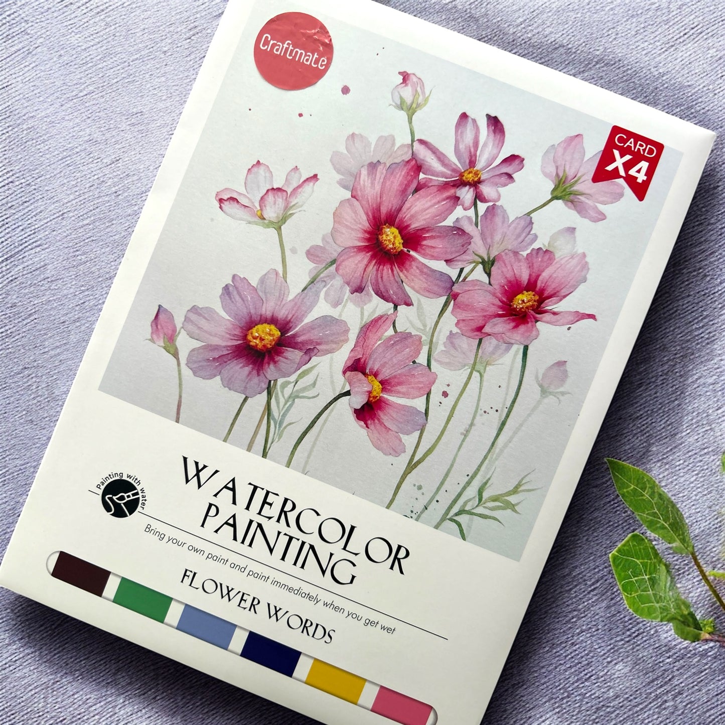 Flower Words Watercolour Painting Kit - Craftmate
