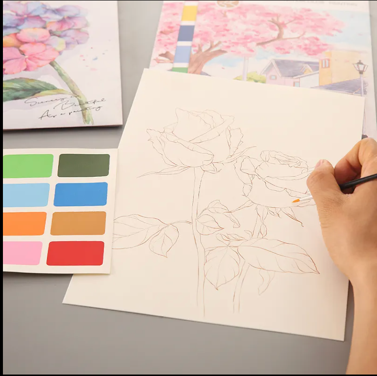 Blooming Flowers Watercolour Painting Kit - Craftmate