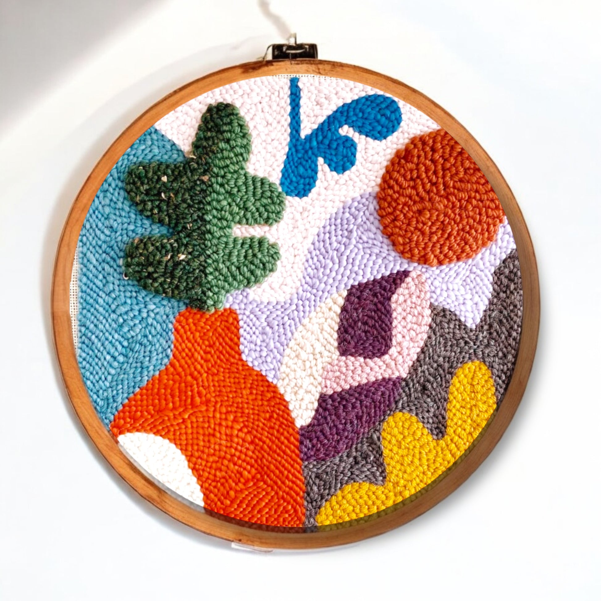Winter Flowers Punch Needle Embroidery Kit - Craftmate