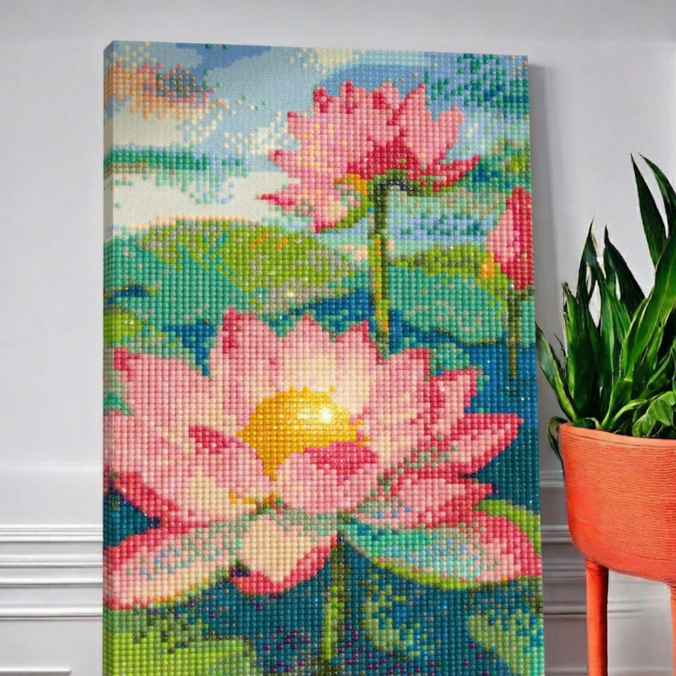 Lotus Sparkle Diamond Painting Kit