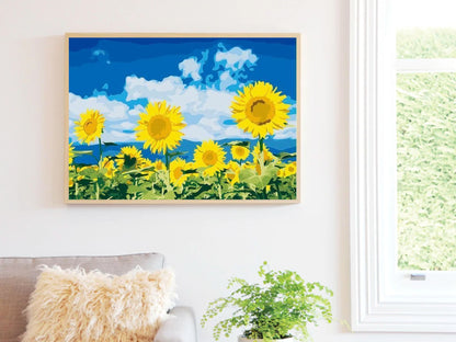 Sunflower Field Paint by Numbers Kit