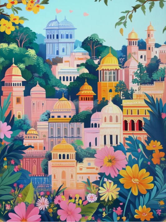 Mughal Gardens Paint by Number Kit