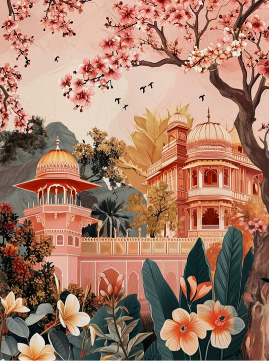 Delhi Flower Market Paint by Number Kit
