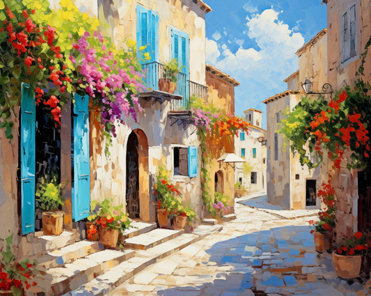 Old Town Bloom Paint by Number Jumbo Kit