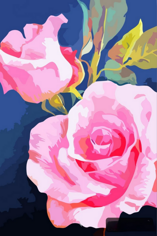 Midnight Rose Diamond Painting Kit