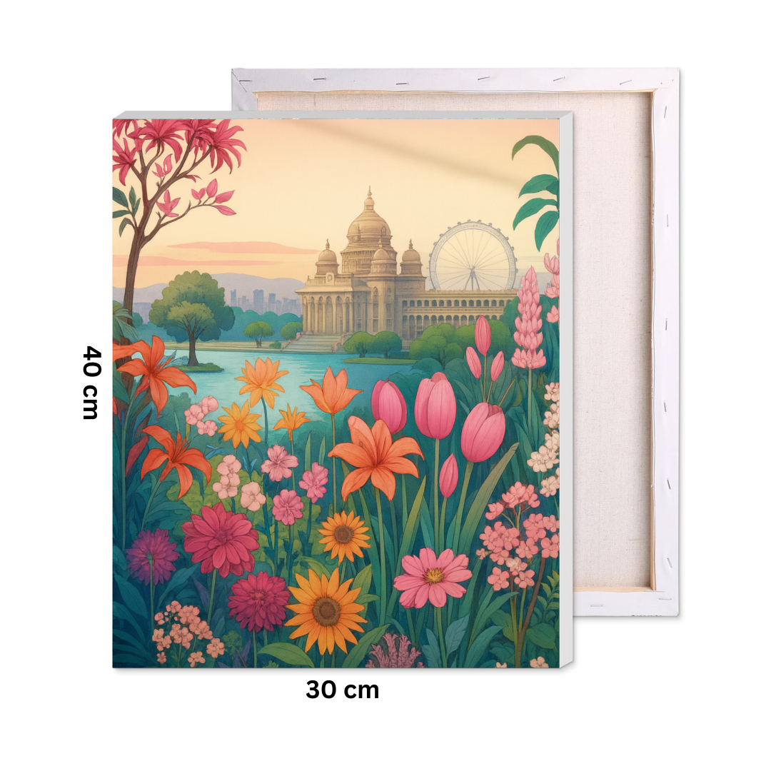 Bengaluru Flower Market Paint by Number Kit