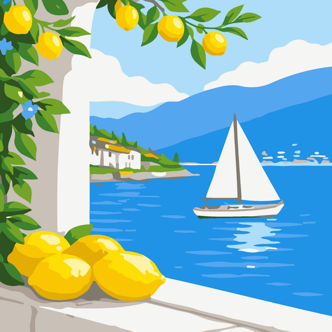 Citrus Seas Paint by Number Mini Kit