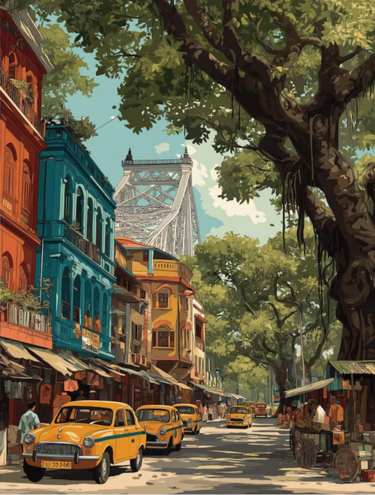 Timeless Cities Paint by Number Kit