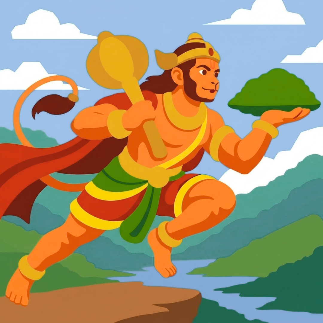 Hanuman Paint by Number Mini Kit