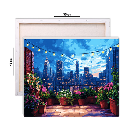 Love Through the Roofs Paint by Number Jumbo Kit