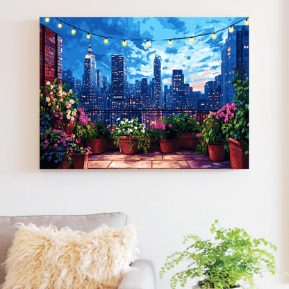 Love Through the Roofs Paint by Number Jumbo Kit