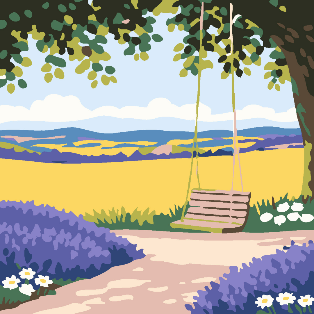 Quiet Swing Time Paint by Number Mini Kit